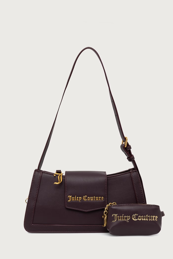 Juicy Couture Torebka bagietka damska z imitacji skóry Lily fioletowy BIJLL8952WVP