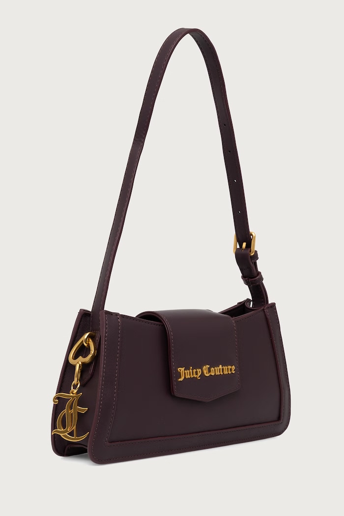 Juicy Couture Torebka bagietka damska z imitacji skóry Lily BIJLL8952WVP fioletowy SS26