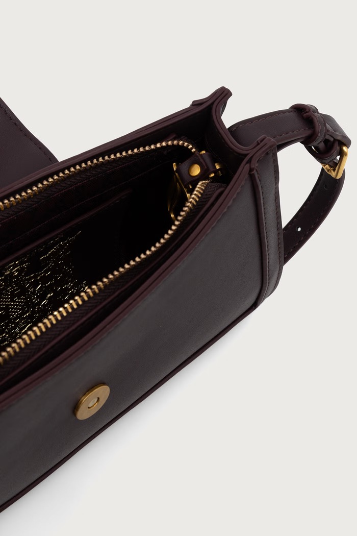 Torebka bagietka damska z imitacji skóry Lily Juicy Couture fioletowy BIJLL8952WVP