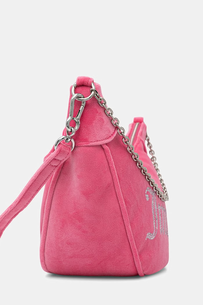 Juicy Couture kabelka rohlík dámská velurová Kimberly BIJQL8933WPO růžová SS26
