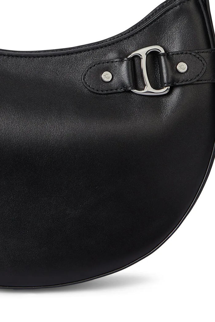 Kožená kabelka Lauren Ralph Lauren 431980156 čierna