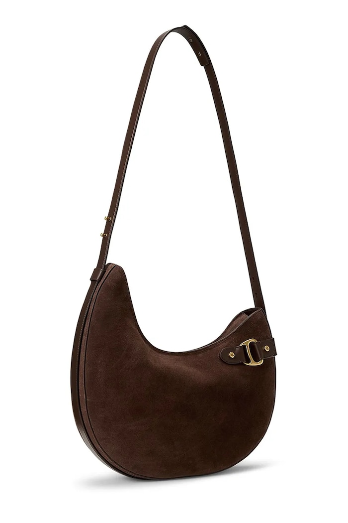 Akcesoria Lauren Ralph Lauren torebka shopper damska skórzana 431980157 brązowy