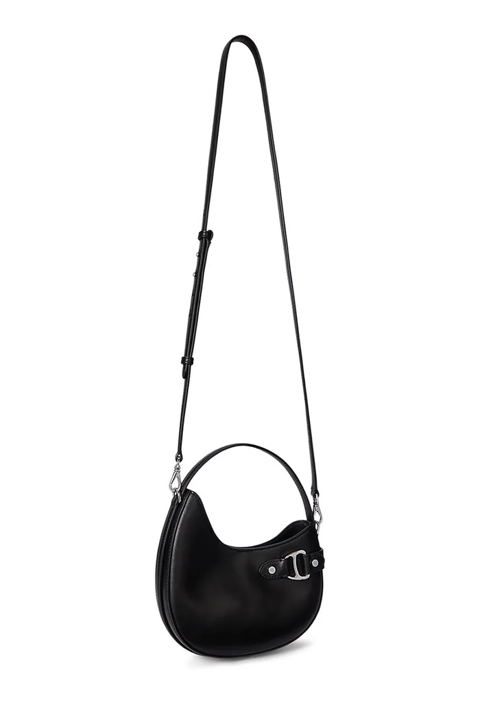 Kožená kabelka Lauren Ralph Lauren 431980159 čierna SS26