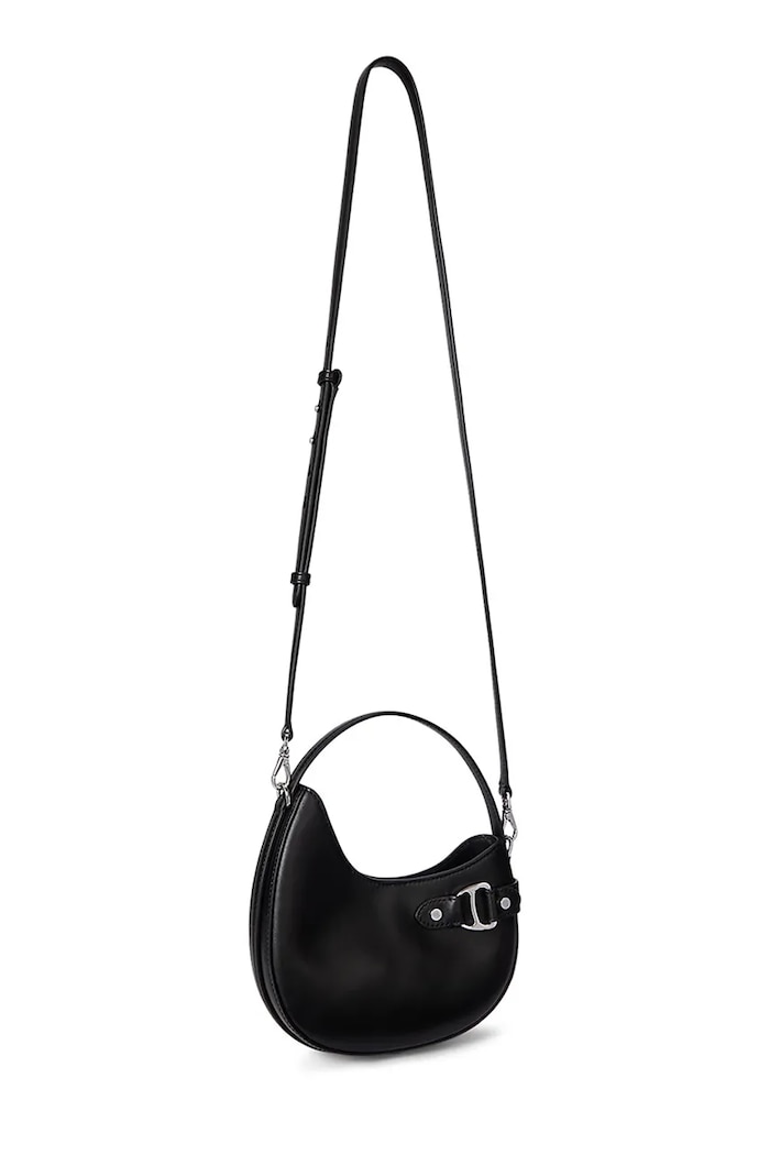 Kožená kabelka Lauren Ralph Lauren 431980159 čierna SS26