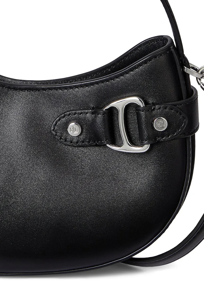 Kožená kabelka Lauren Ralph Lauren 431980159 čierna