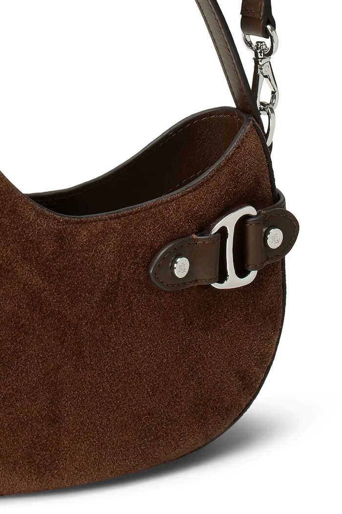 Lauren Ralph Lauren geantă de mână din piele întoarsă 431980160 maro