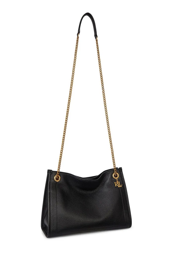 Lauren Ralph Lauren poșetă de piele 431980173 negru SS26