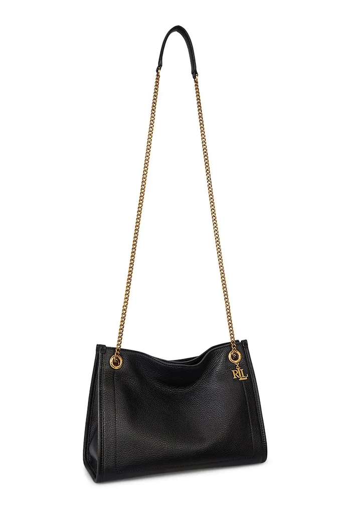 Lauren Ralph Lauren poșetă de piele 431980173 negru SS26