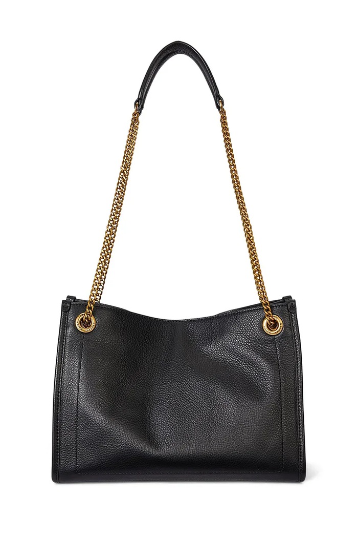 Accesorii Lauren Ralph Lauren poșetă de piele 431980173 negru