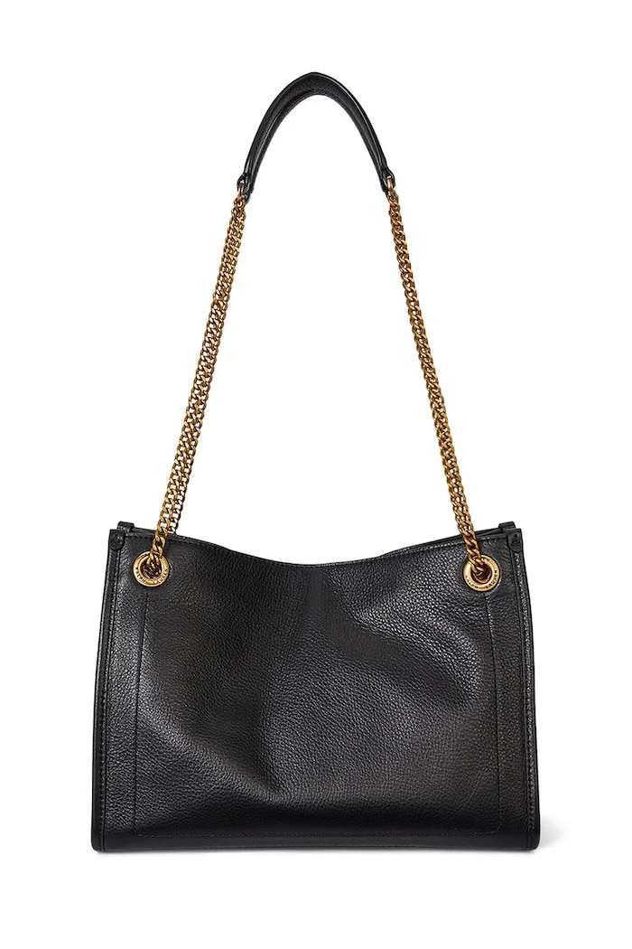 Accesorii Lauren Ralph Lauren poșetă de piele 431980173 negru