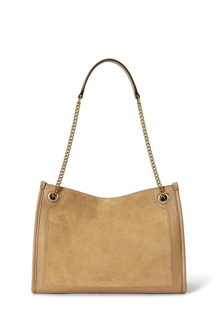 Lauren Ralph Lauren Damskie zamszowe 431980175 brązowy AW25