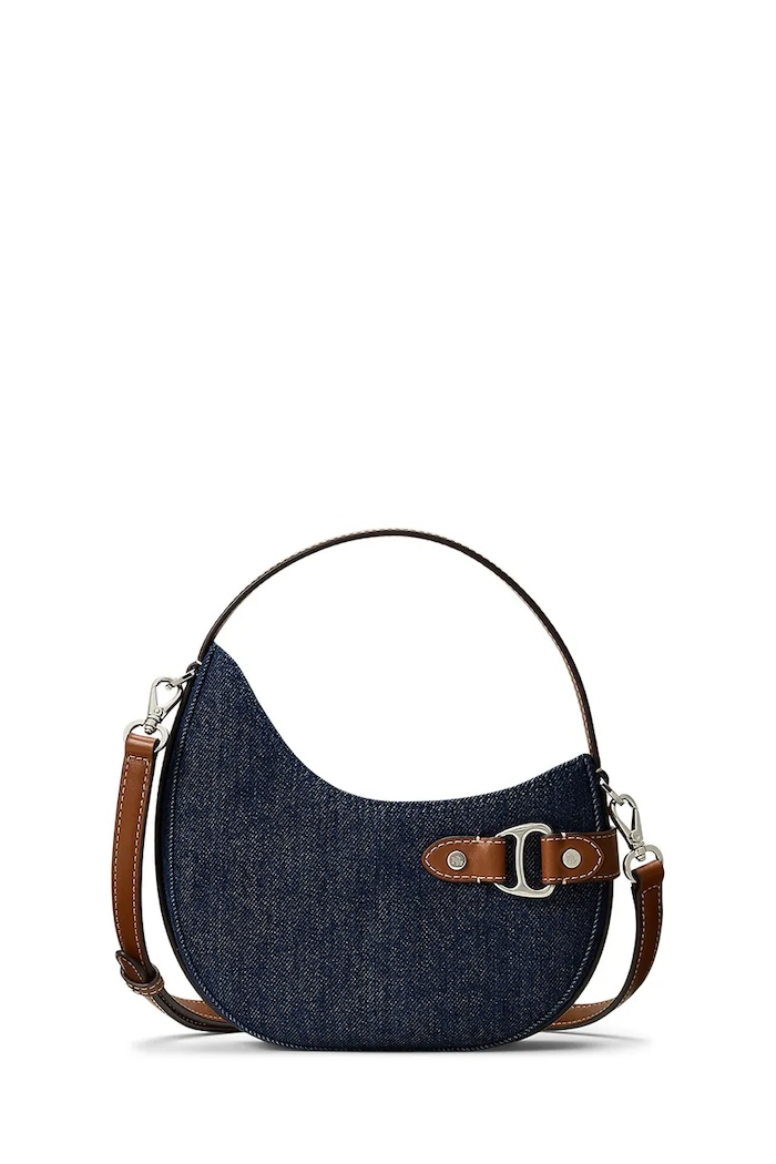 Kabelka Lauren Ralph Lauren jednofarebný modrá 431980665