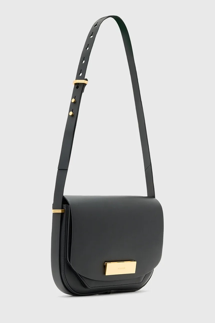 AllSaints borsa a mano in pelle ETTA W295XD nero AW25
