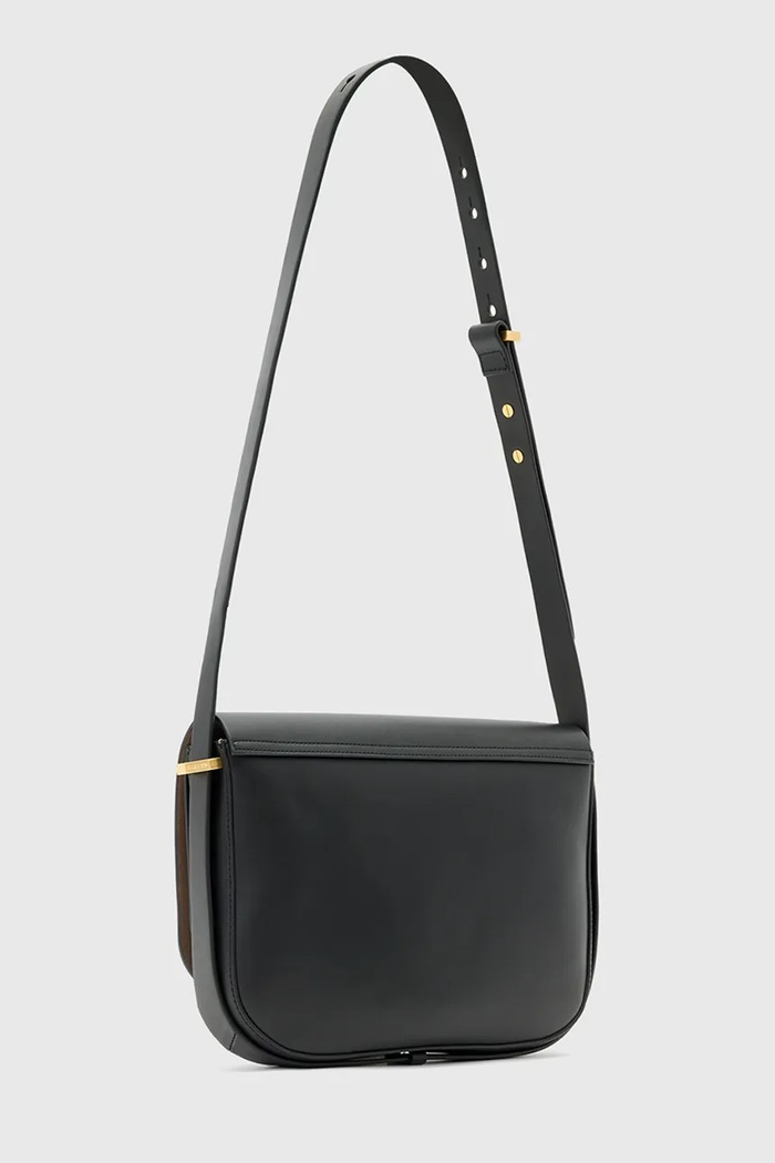 Accessori AllSaints borsa a mano in pelle ETTA W295XD nero