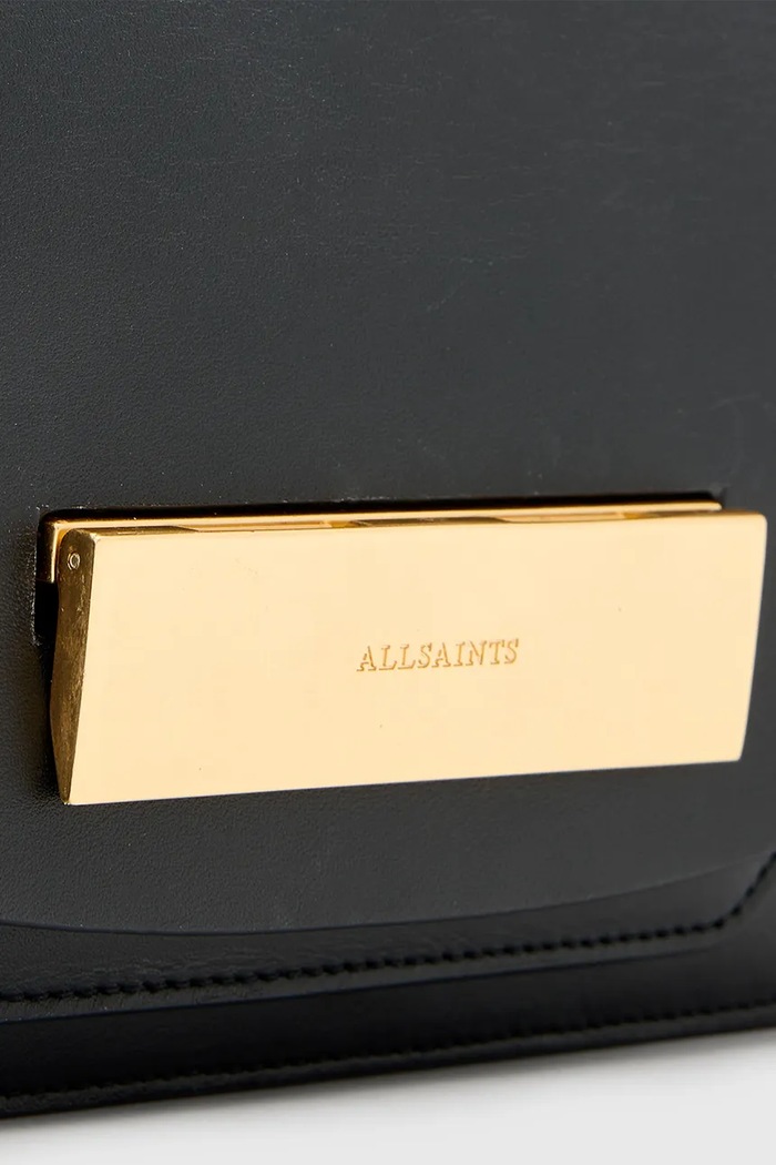Kožna torba AllSaints ETTA W339XD crna