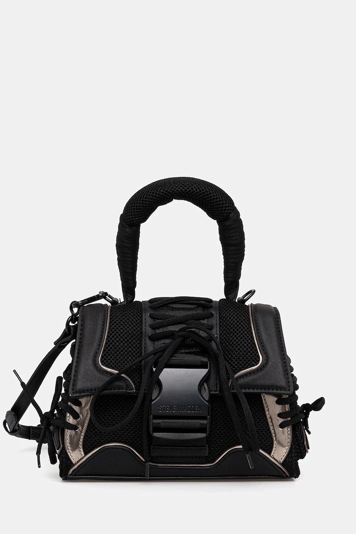 Steve Madden torebka tote damska Bdiego nie mieści A4 czarny SM13000896
