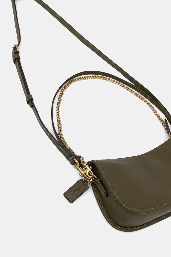 Accesorii Coach geantă pentru femei, din piele Waverly CCC36 verde