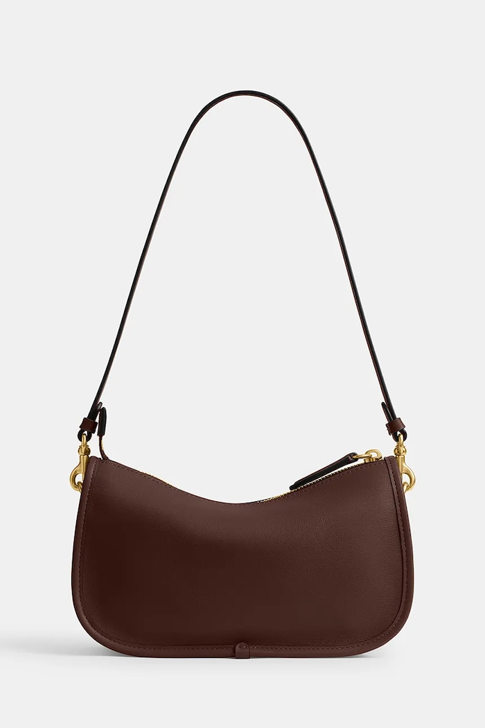 Accesorii Coach Waverly geantă damska din piele CCC36 maro