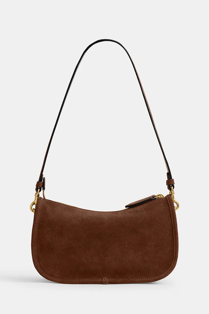 Accesorii Coach poșetă de piele Waverly CCC37 maro