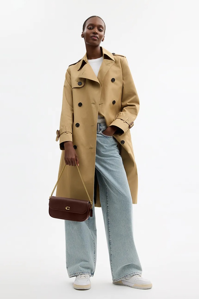 Δερμάτινη τσάντα Coach Brook Brook Flap Chain Bag CAN90