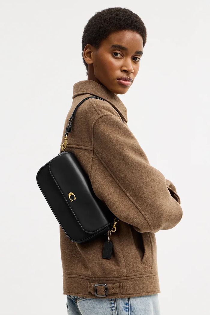 Coach torebka skórzana Brook Flap Chain Bag CAN90