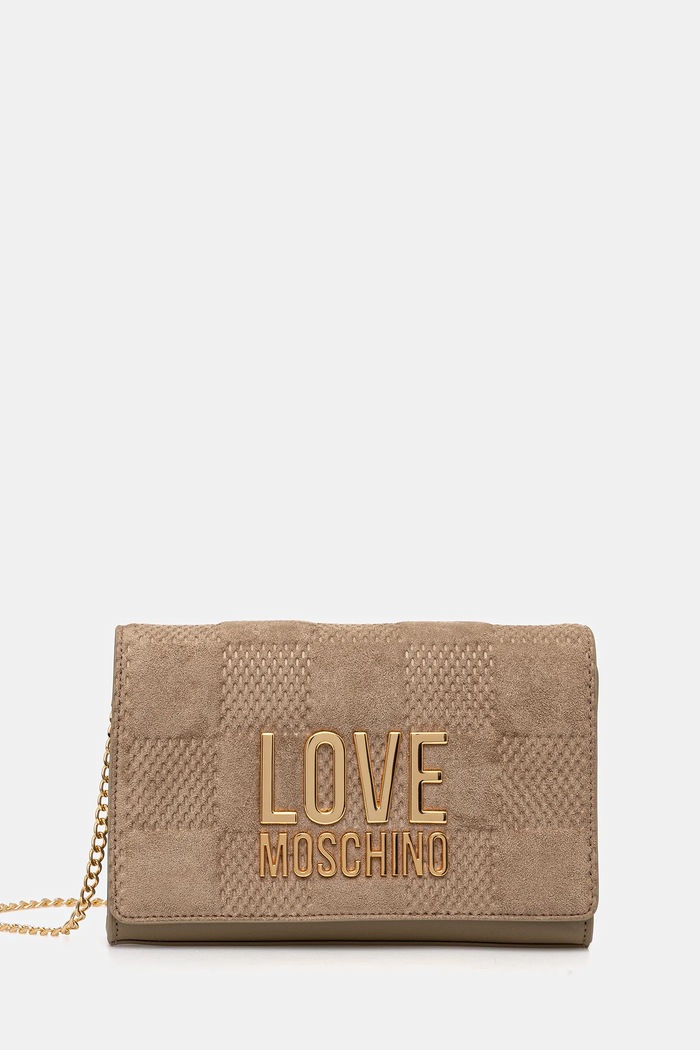 Τσάντα Love Moschino υφασμάτινο μπεζ JC4127PP0NKB110A
