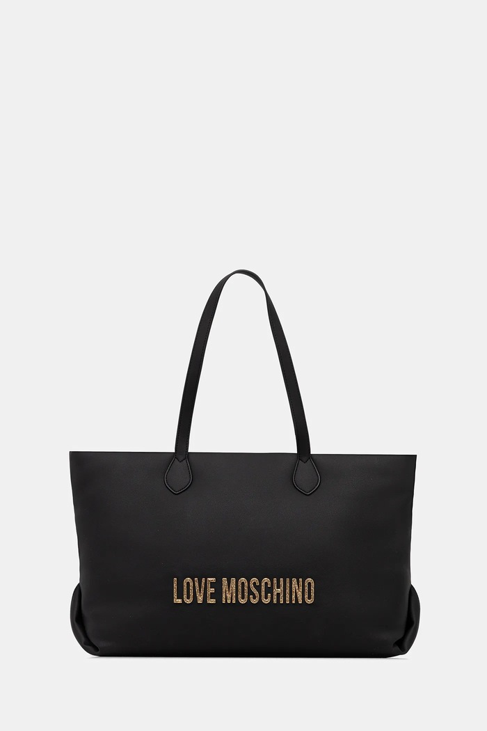 Kabelka Love Moschino imitácia kože čierna JC4395PP0NKD000A