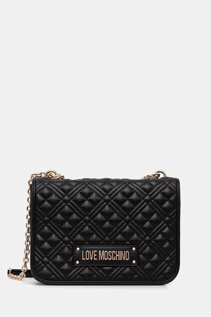Love Moschino poșetă imprimeu negru JC4000PP0NLA0000