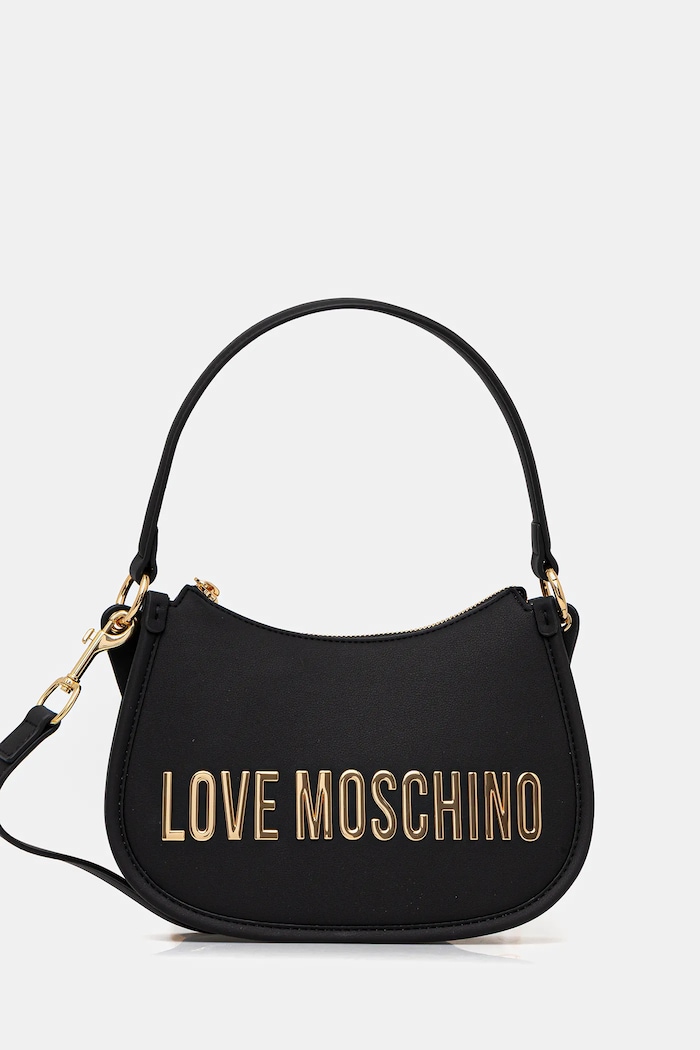 Kabelka Love Moschino imitácia kože čierna JC4027PP0NKD0000