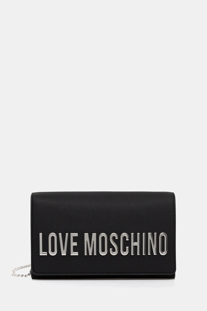 Love Moschino poșetă nu incape in A4 negru JC4103PP0NKD000B