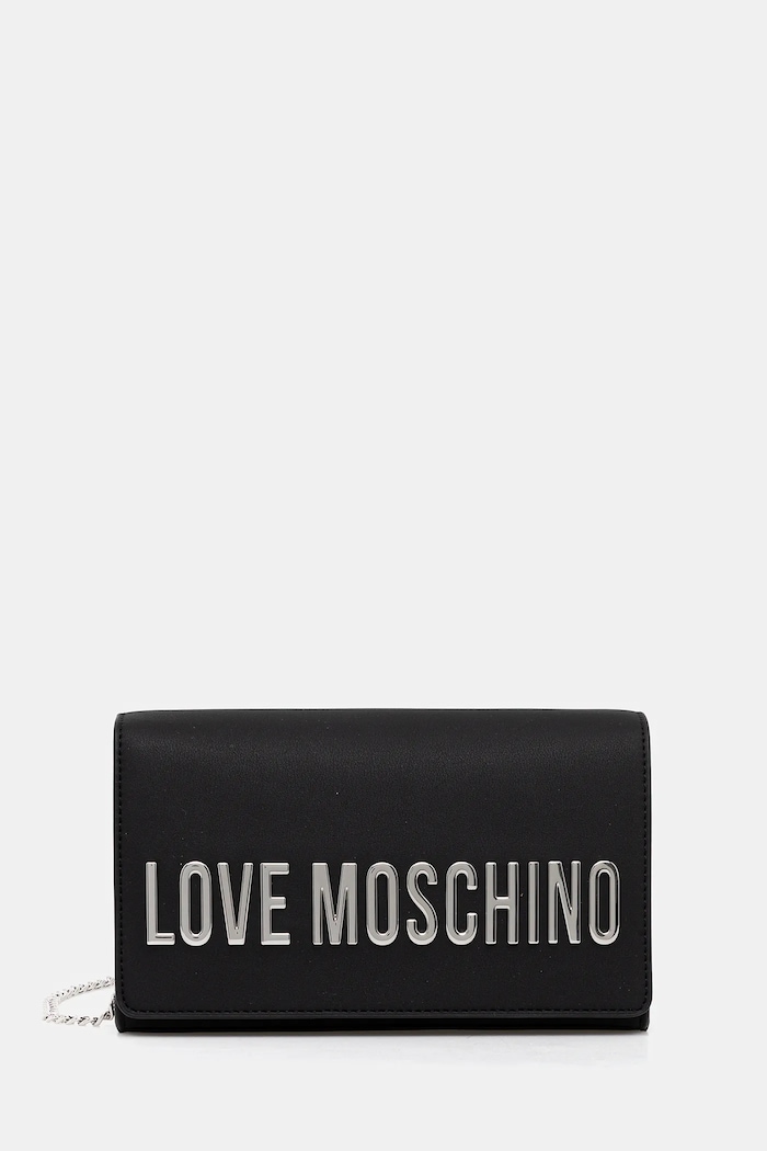 Love Moschino poșetă nu incape in A4 negru JC4103PP0NKD000B