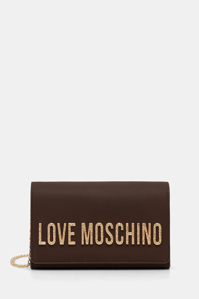 Love Moschino poșetă nu incape in A4 maro JC4121PP0NKD031A