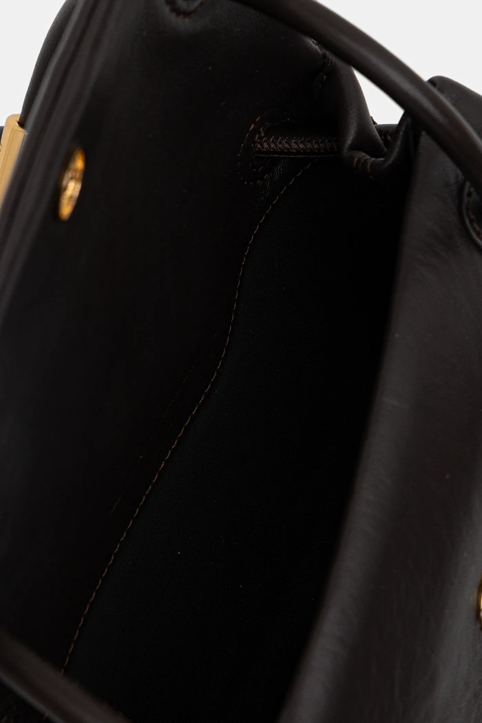 Δερμάτινη τσάντα Trussardi Trussardi Z610E005987N καφέ
