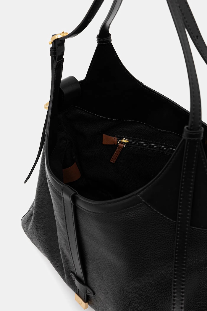 Pollini geantă de piele PC4400PP0NQA1 negru
