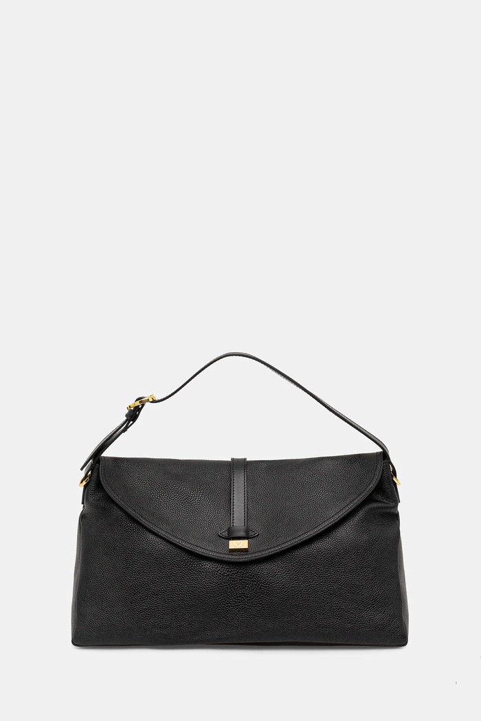 Pollini borsa a mano in pelle pelle fiore nero PC4402PP0NQA1