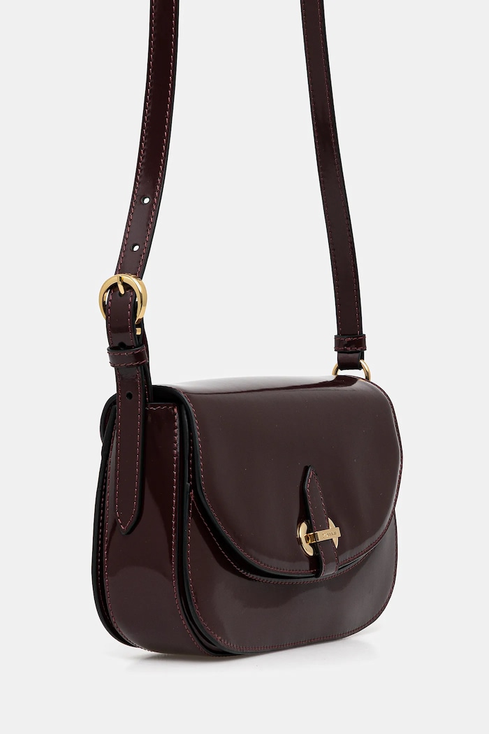Pollini geantă de piele PC4403PP0NQB1 burgundia AW25