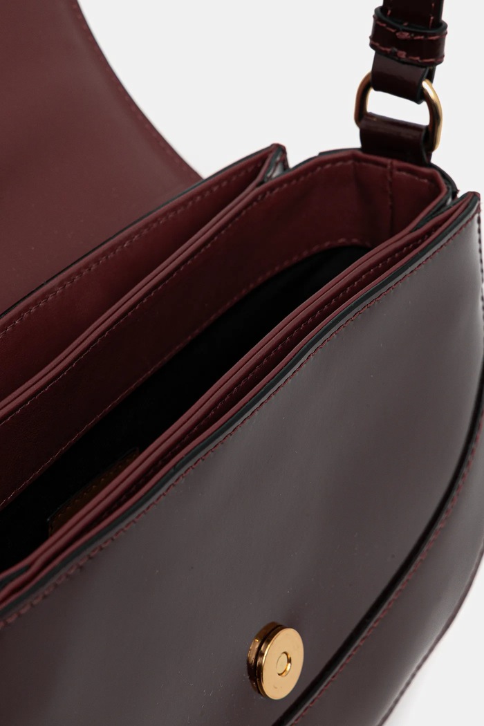 Pollini geantă de piele PC4403PP0NQB1 burgundia
