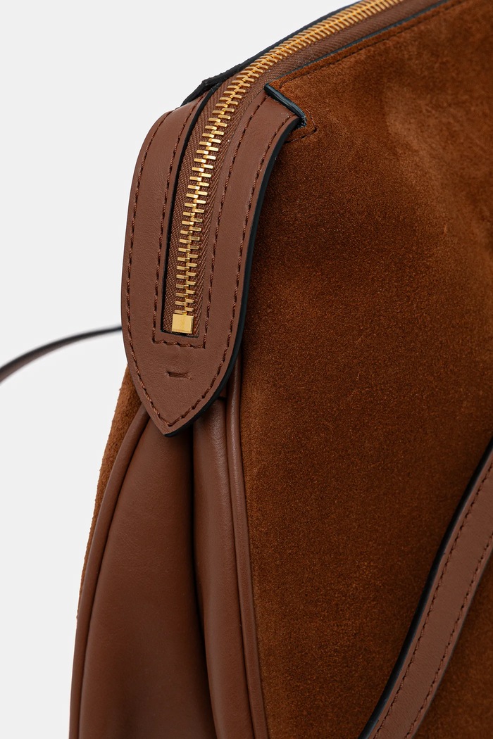 Accesorii Pollini Geantă de mana din piele întoarsă PC4406PP0NQD1 maro