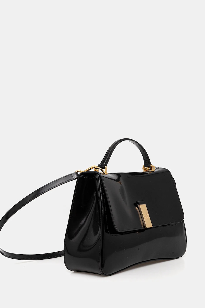 Pollini geantă de piele PC4417PP0NQB1 negru AW25