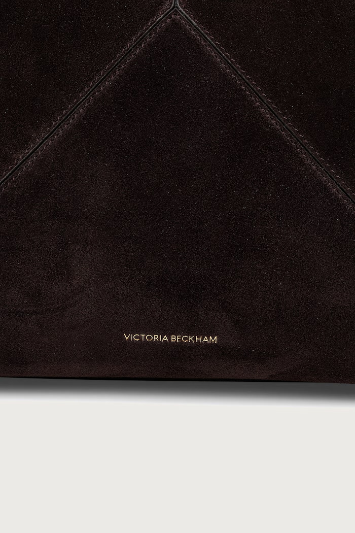 Torebka shopper damska zamszowa Victoria Beckham B325AAC006914A brązowy