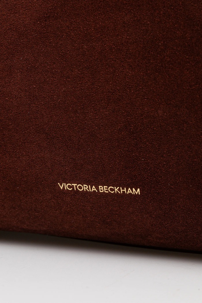 Кожена чанта Victoria Beckham кафяв B325AAC006914A