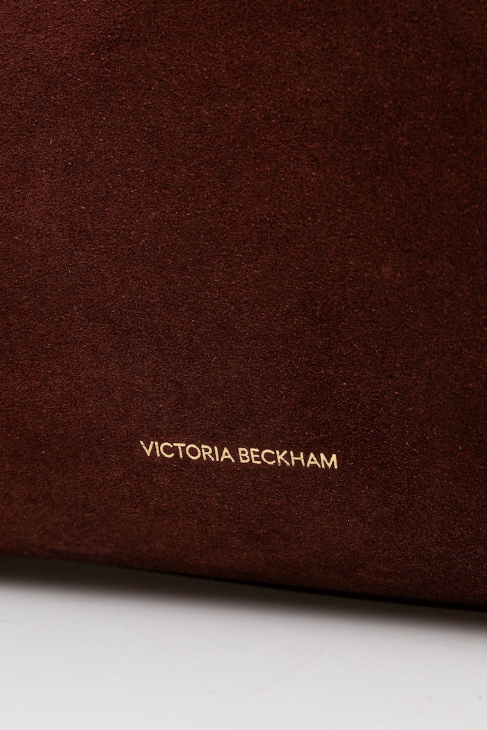 Кожена чанта Victoria Beckham кафяв B325AAC006914A
