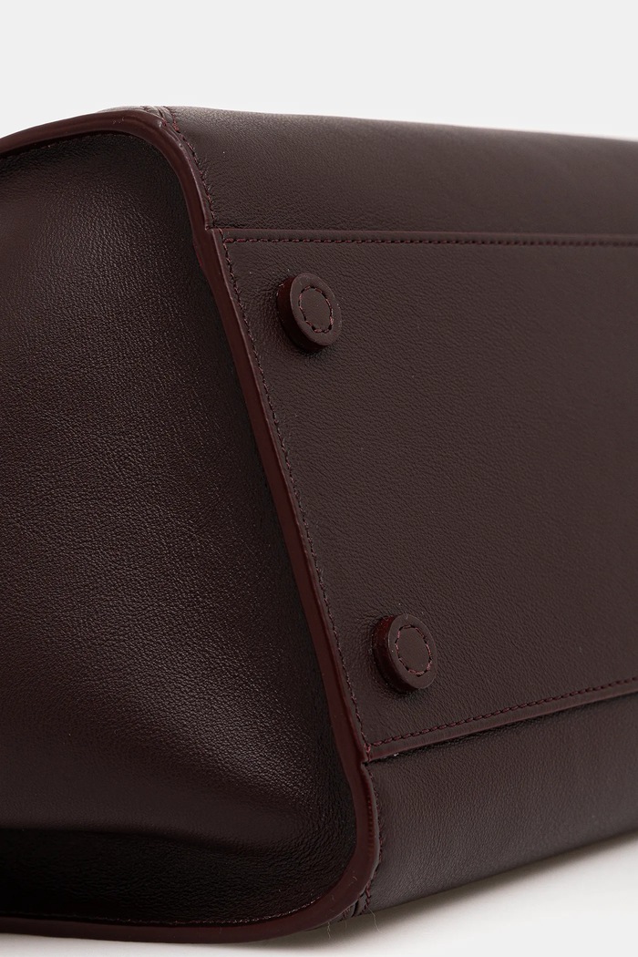 Victoria Beckham шопинг чанта дамска от кожа B325AAC006915A бордо