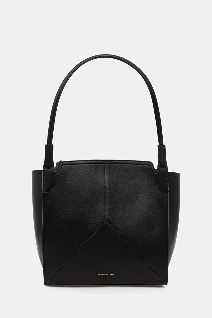 Victoria Beckham torebka shopper damska skórzana Victoria skóra licowa czarny B325AAC006915A