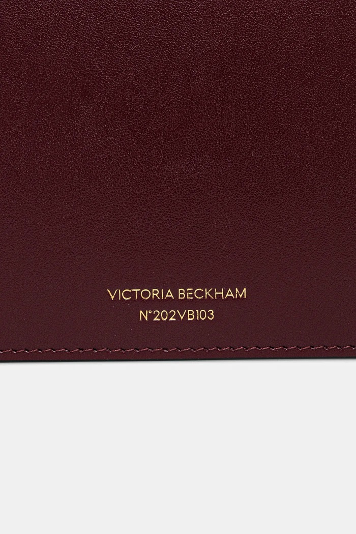 Кожен клъч Victoria Beckham бордо B425AAC006932A