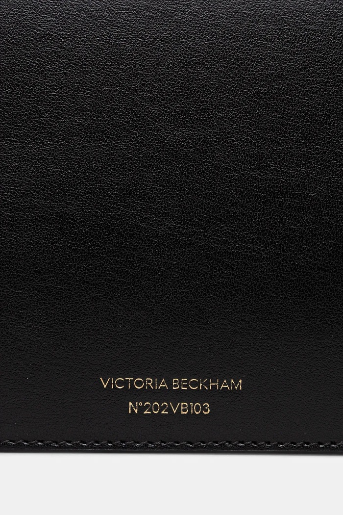 Kožená listová kabelka Victoria Beckham B425AAC006932A čierna