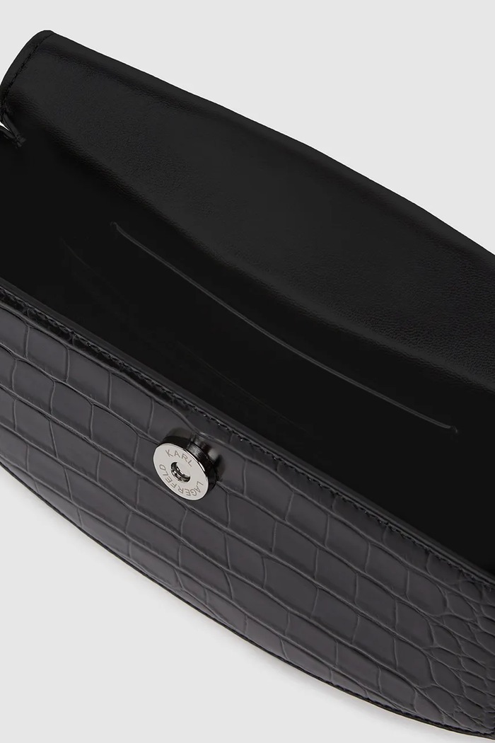 Karl Lagerfeld poșetă de piele Karl Lagerfeld Studio negru A4W30135