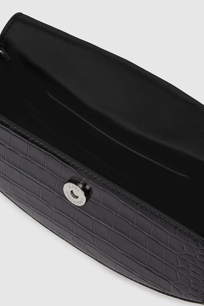 Karl Lagerfeld poșetă de piele Karl Lagerfeld Studio negru A4W30135