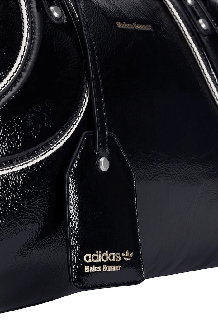 adidas Originals leather handbag x Wales Bonner Bwl Bag L black KE1058