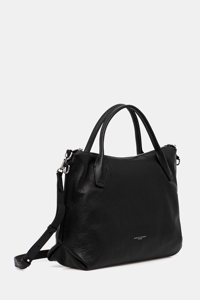 Gianni Chiarini geantă de mână din piele întoarsă CINDY BS.11700.CM negru AW25